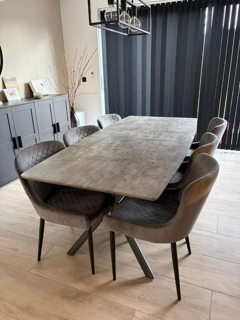 Eettafel 90x190 | stoelen als optie, Huis en Inrichting, Ophalen