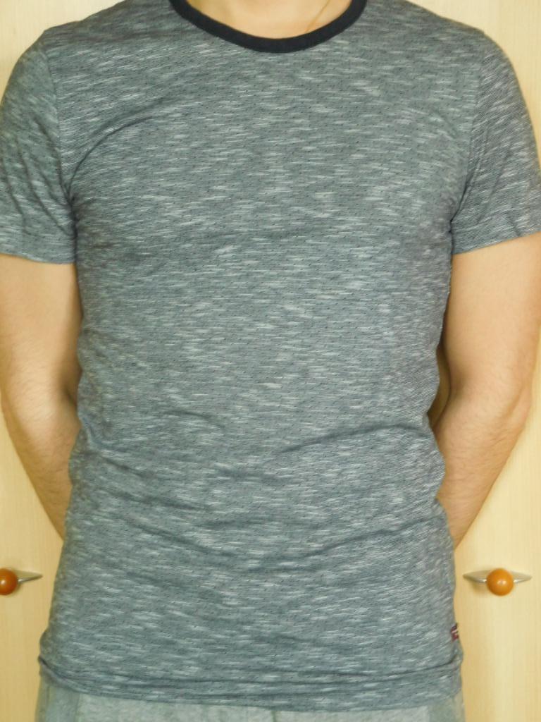 T-shirt bleu chiné taille S Hampton Bays Men, Enlèvement ou Envoi, Porté, Bleu, Hampton Bays