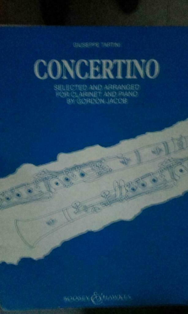 Concertino voor klarinet, Ophalen, Nieuw, Instrument, Tartini
