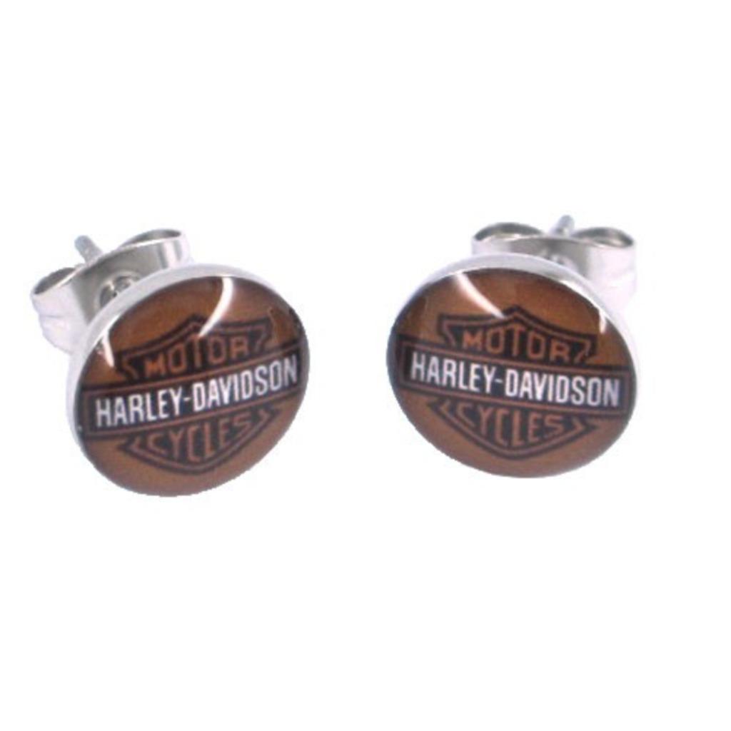 Harley Davidson Motorcycles USA oorbellen in edelstaal, Handtassen en Accessoires, Ophalen of Verzenden, Nieuw