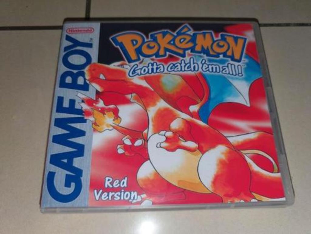 Pokemon Red Version Game Boy GB Game Case, Envoi, Comme neuf