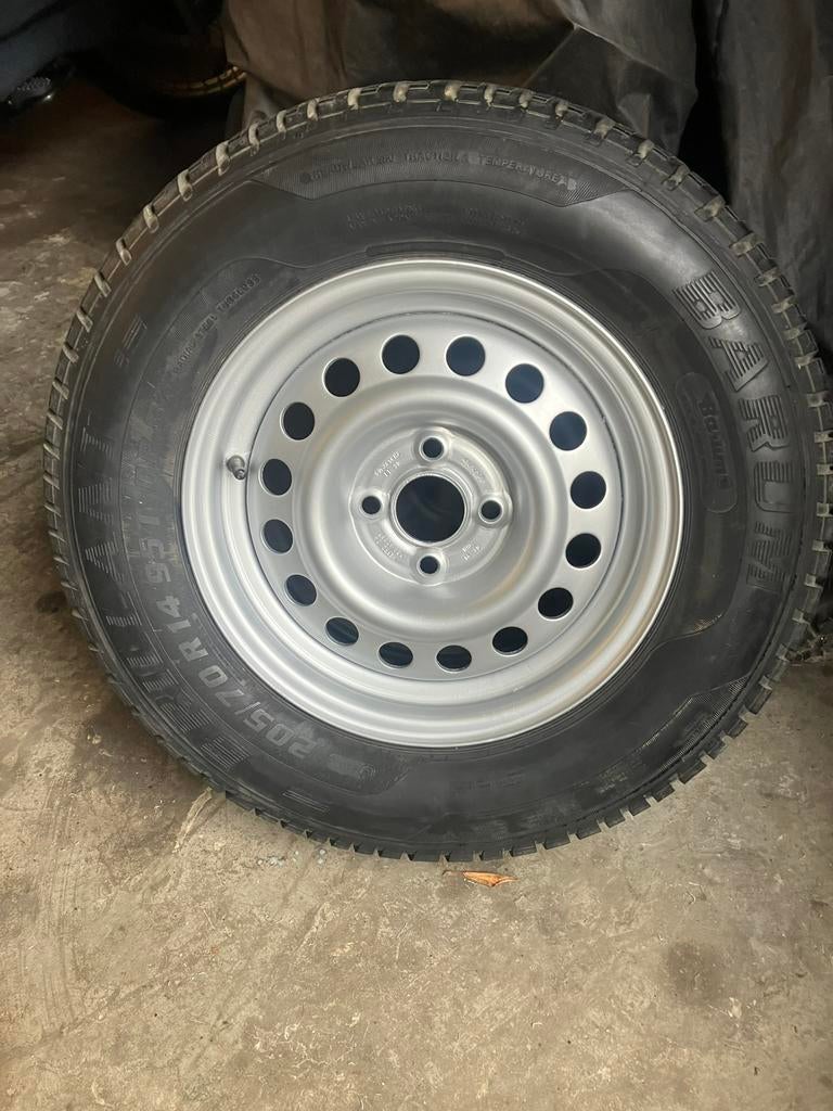 Caravan reservewiel 205/70 R 14., Caravans en Kamperen, Ophalen, Gebruikt