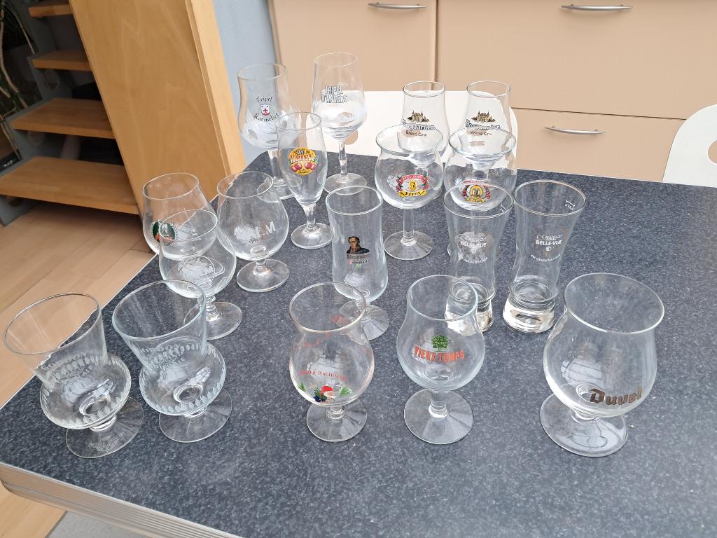 bier glas Palm Kriek Bellevue Gordon Rodenbach Karmeliet ..., Ophalen of Verzenden, Zo goed als nieuw, Bierglas