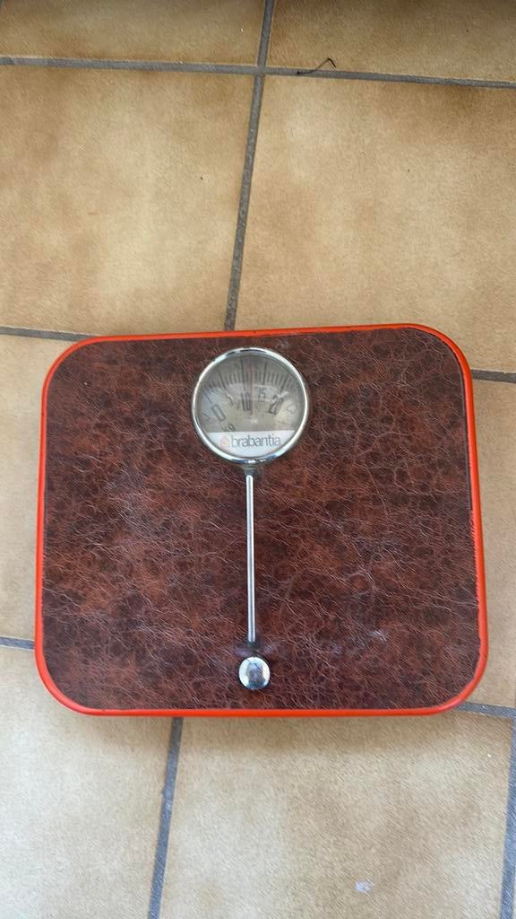 Vintage Brabantia weegschaal, Ophalen, Gebruikt, 100 kg of meer, Personenweegschaal