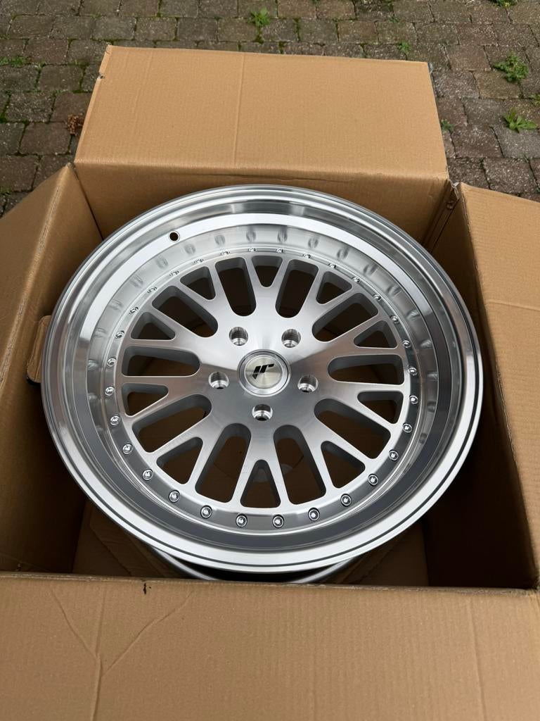 Jantes Japan Racing JR-10 18x10.5" ET25, Gris Argenté / Poli, Enlèvement ou Envoi, Neuf, 18 pouces, Jante(s)