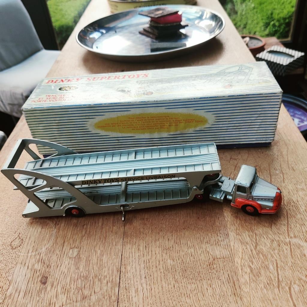 DINKY TOYS 39A/894 - Unic Izoard autoaanhanger B, Ophalen of Verzenden, Zo goed als nieuw