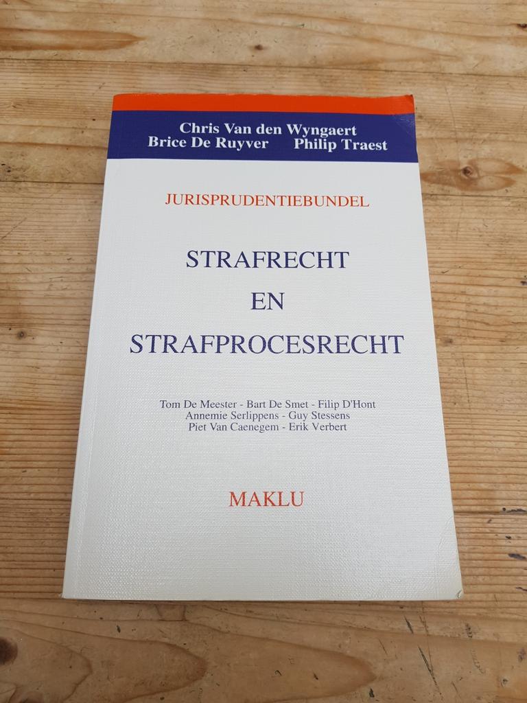 Chris van den Wyngaert - Strafrecht en strafprocesrecht, Enlèvement ou Envoi, Utilisé, C. van den Wyngaert
