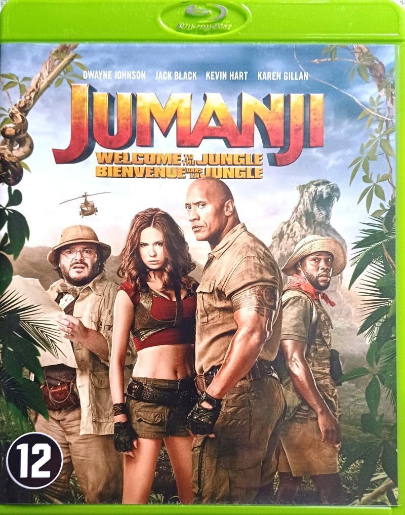 blu ray JUMANJI WELCOME TO THE JUNGLE  DWAYNE JOHNSON, Ophalen of Verzenden, Zo goed als nieuw