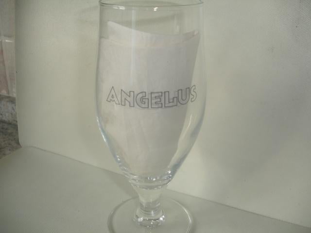 Bierglas Angelus, 33cl, brij. Angelus, Waregem, Ophalen of Verzenden, Zo goed als nieuw, Glas of Glazen, Overige merken