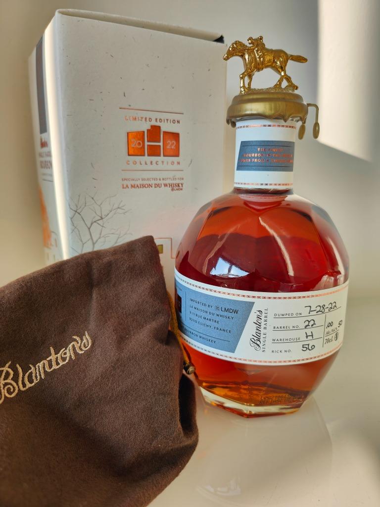 Blanton's "La Maison Du Whisky Editie 2022, Barrel no22" (L), Neuf, Enlèvement ou Envoi, Pleine, Autres types