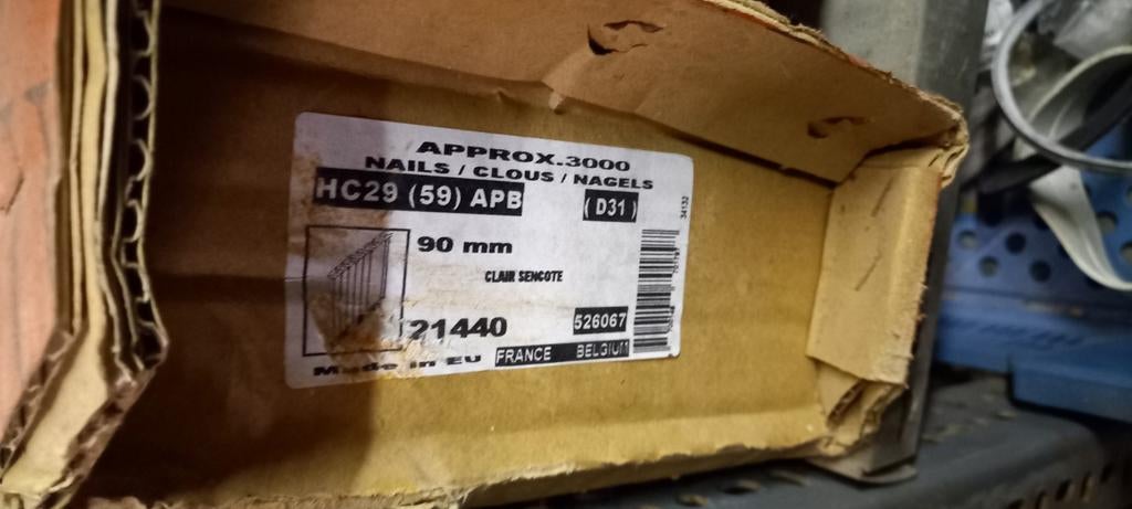 Originele schietnagels Senco 65  mm, Doe-het-zelf en Bouw, Ophalen, Nieuw