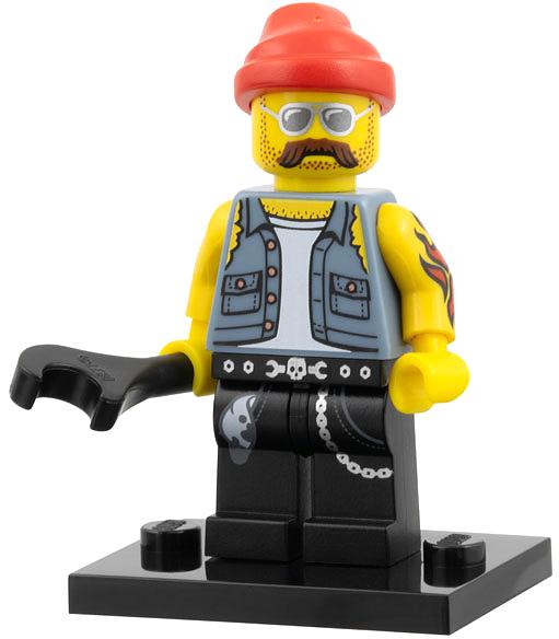 Lego collectable minifiguur Motorcycle Mechanic, Series 10, Ophalen of Verzenden, Nieuw, Complete set, Lego
