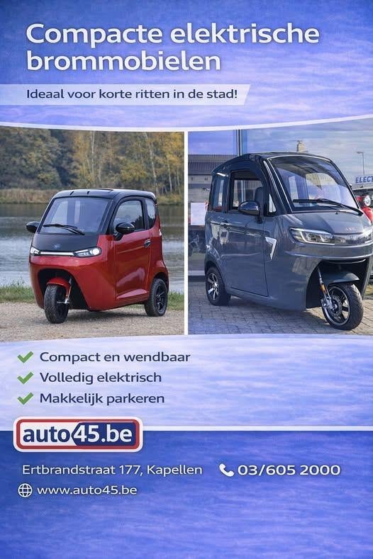 Electrische BROMMOBIEL   25/45kmu, Auto's, Bedrijf, Elektrisch, Te koop