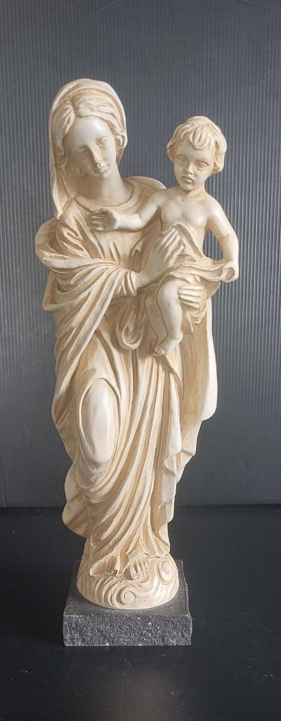 A.S - Vintage beeld Maria en Jezus - 32cm, Antiek en Kunst, Antiek | Religieuze voorwerpen, Ophalen of Verzenden