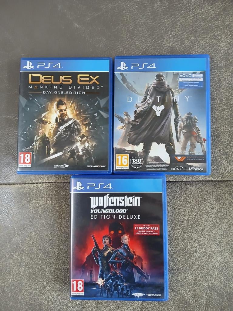 Jeux Playstation 4 divers titres (voir descriptif), Enlèvement ou Envoi