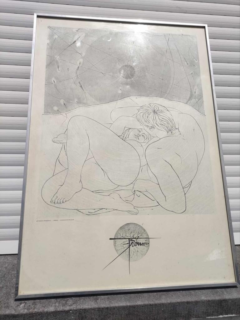 lithographie signe yves tremois, Enlèvement