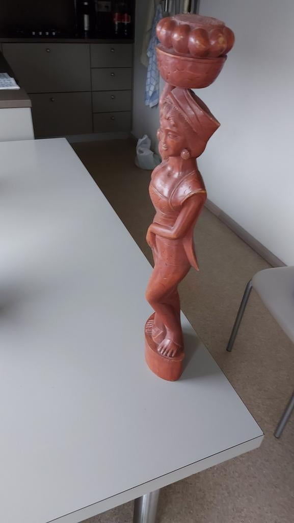 Handgemaakt sculptuur Indonesië 56 hoog, Antiek en Kunst, Ophalen