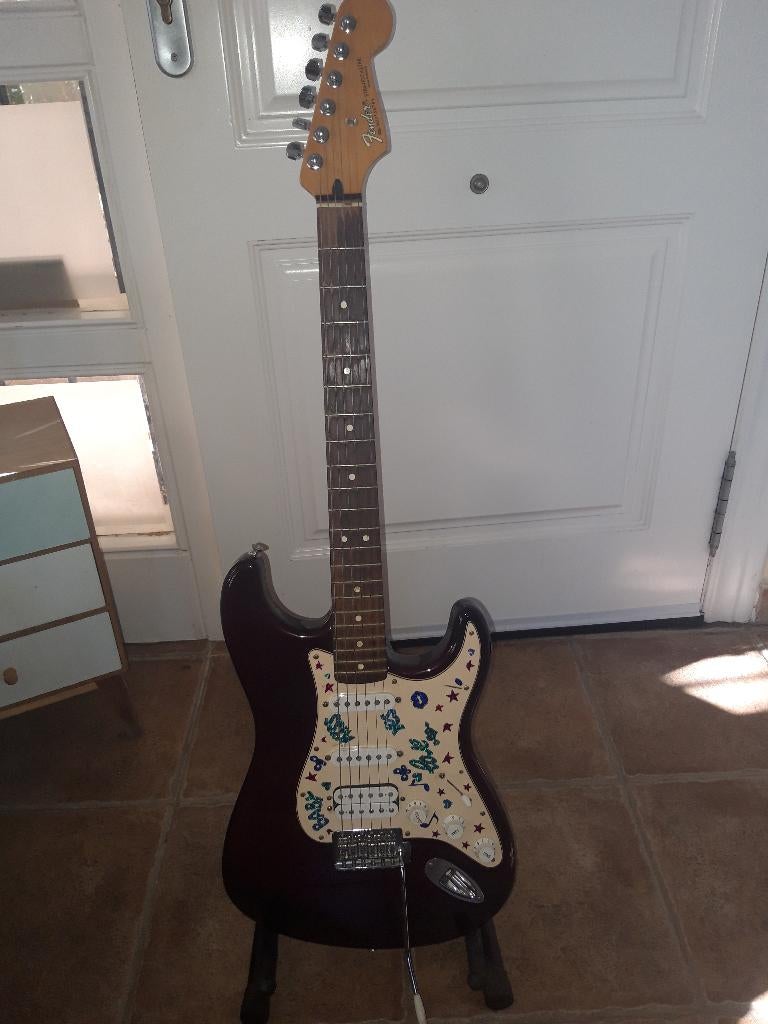 electrische gitaar Fender stratocaster mexico flightcase, Muziek en Instrumenten, Snaarinstrumenten | Gitaren | Elektrisch, Gebruikt