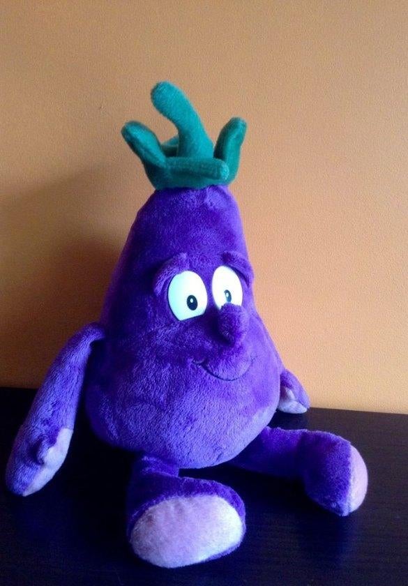 Paarse Aubergine knuffel, Ophalen of Verzenden, Nieuw, Overige typen