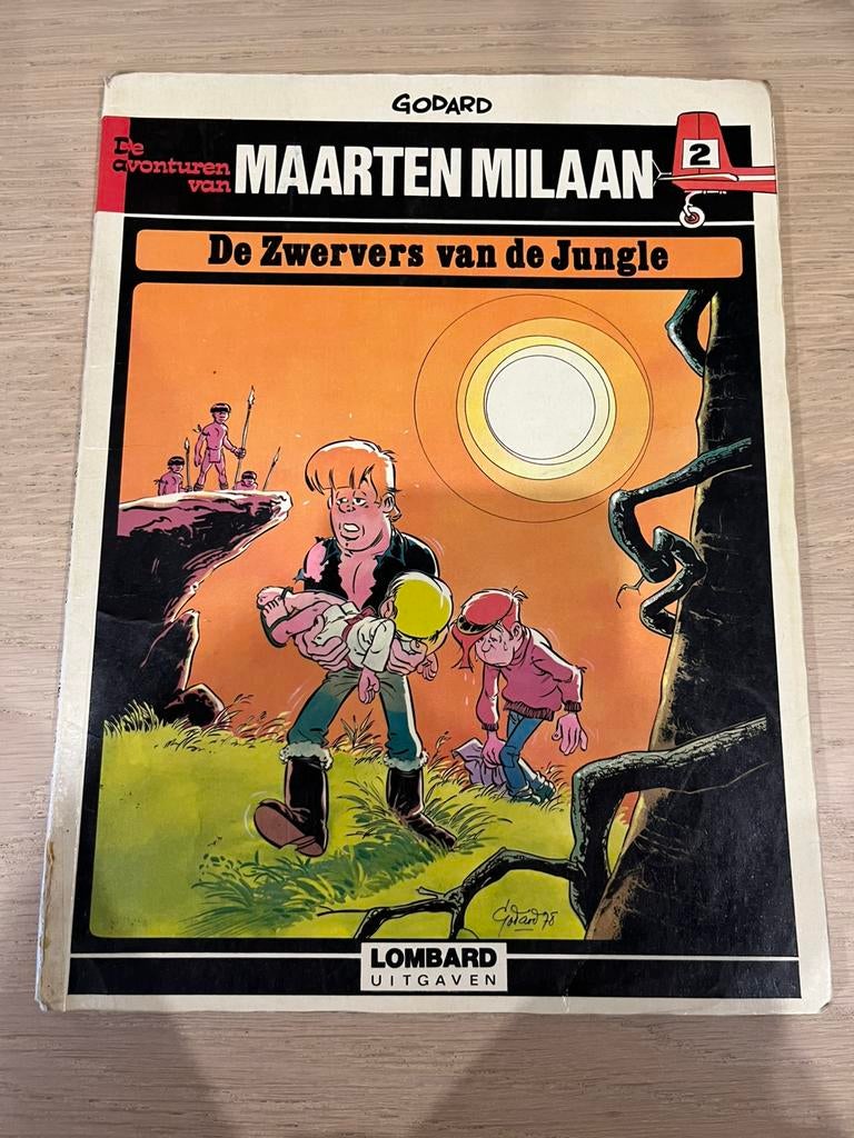 Maarten Milaan - 2 - De Zwervers van de Jungle, Boeken, Eén stripboek, Ophalen of Verzenden, Gelezen