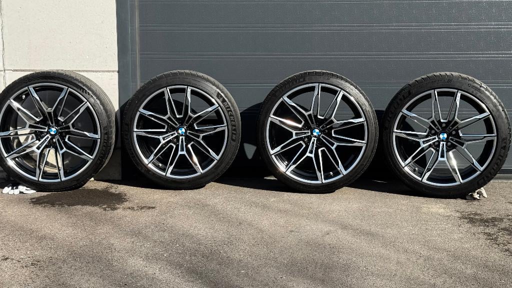 BMW M4 M3-M2 VELGEN + BANDEN - onberispelijke staat, Auto-onderdelen, Ophalen, Gebruikt, Velg(en), 285 mm