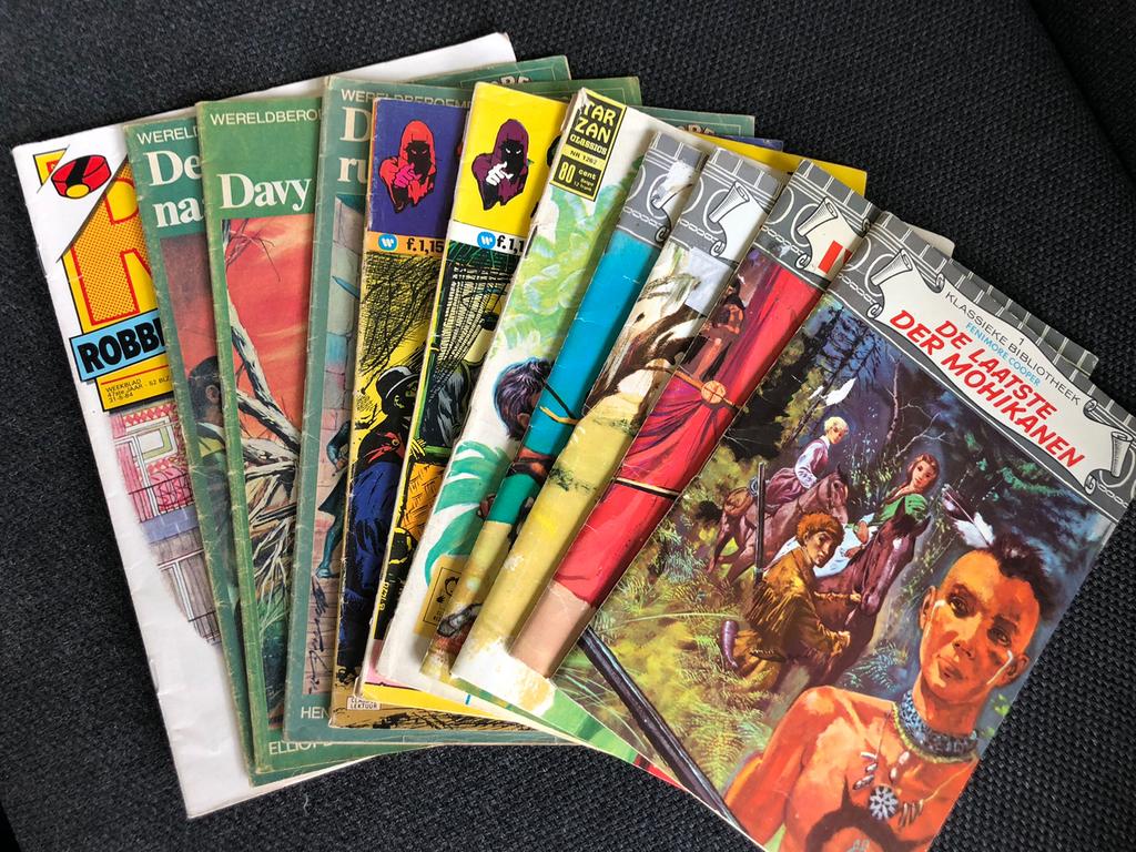 Stripverhalen jaren 60 en 70- titels zie zoekertje (deel 2), Boeken, Stripverhalen, Gelezen, Meerdere stripboeken, Ophalen of Verzenden