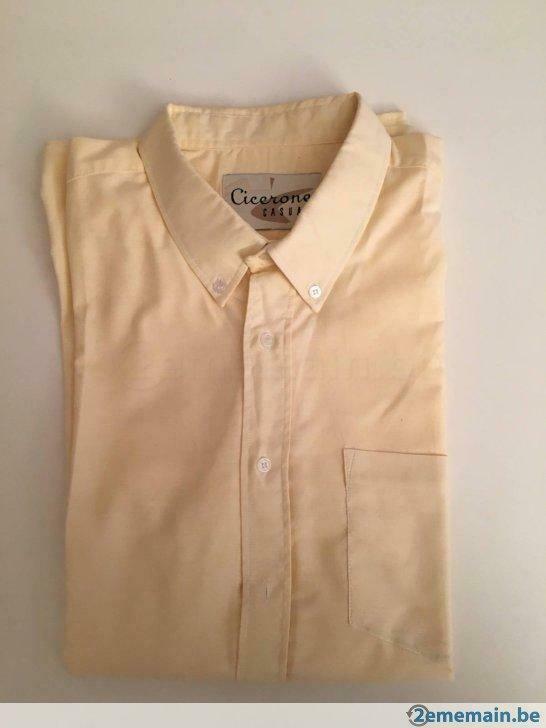 Chemise homme CICERONE Casual jaune pâle 45/46 neuve, Vêtements | Hommes, Neuf, Jaune