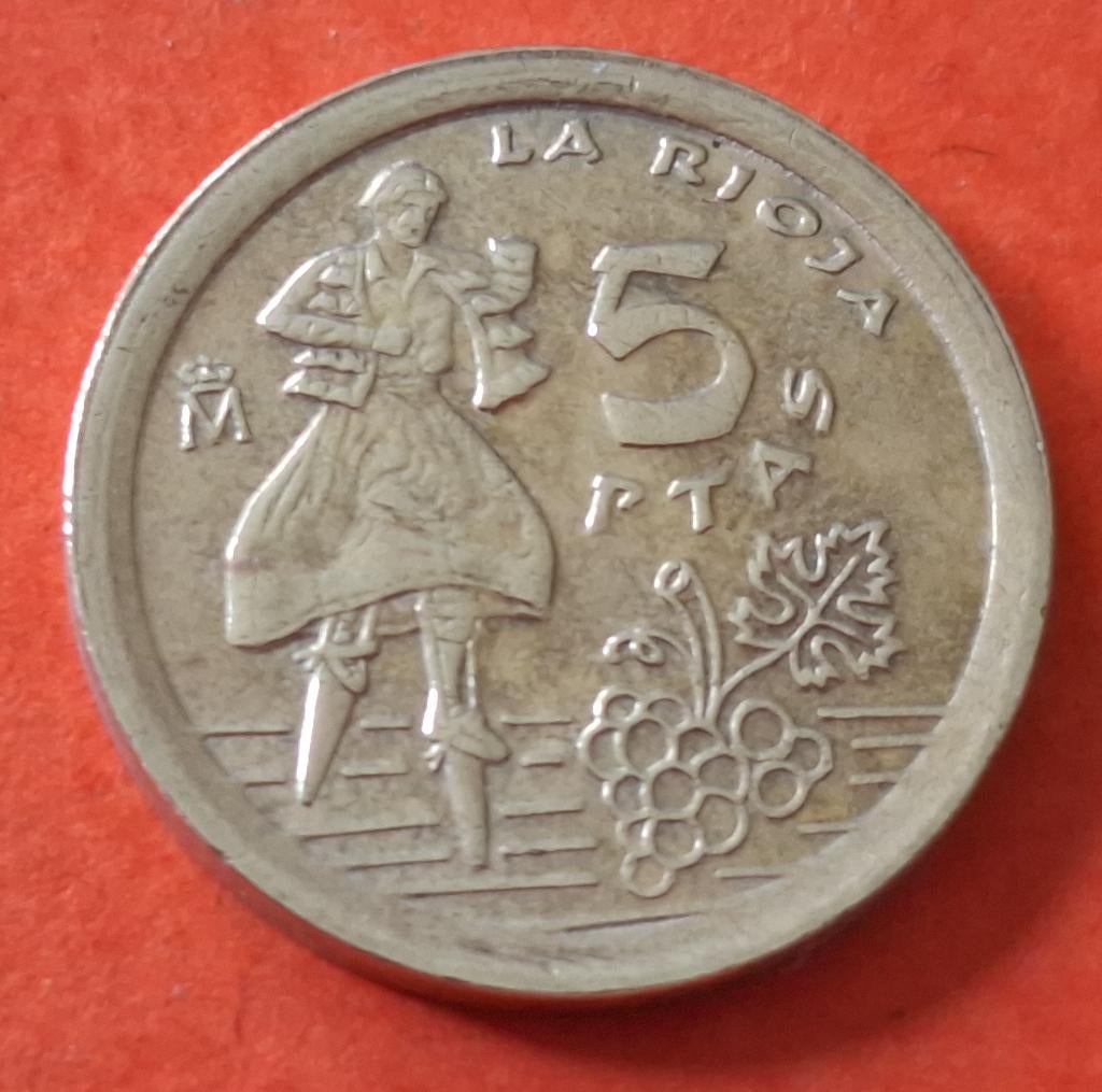 Pièce Espagne - 5 pesetas - 1996, Envoi, Autres pays, Monnaie en vrac