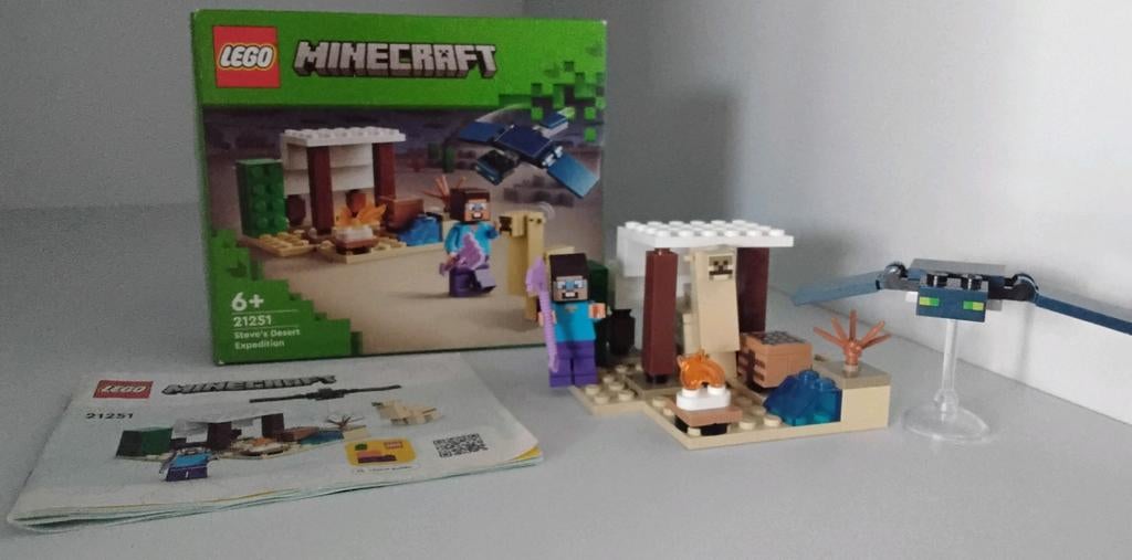 LEGO Minecraft Steve's Desert Expedition-21251, Ophalen of Verzenden, Zo goed als nieuw, Complete set, Lego