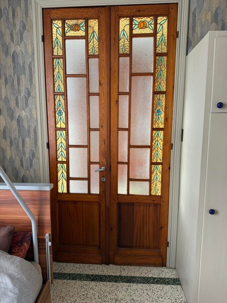 Portes avec vitraux, Enlèvement, Utilisé