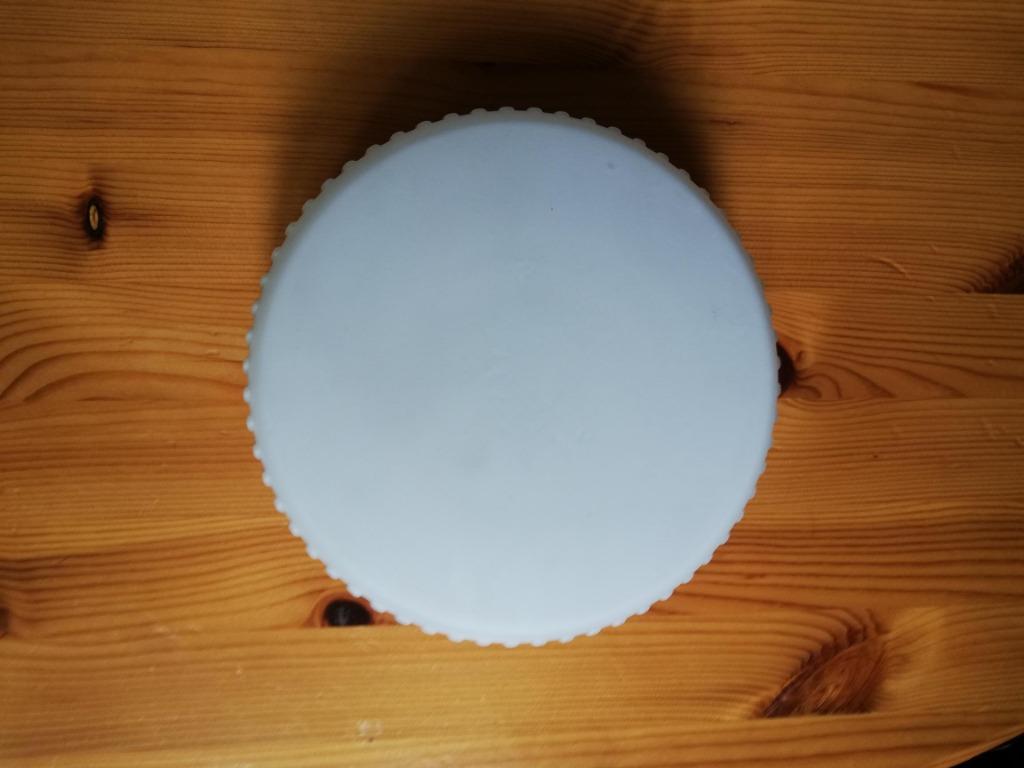 VINTAGE ROND WIT EXCLUSIEF WANDLAMPJE jaren 60, B18 cm, Ophalen, Gebruikt, Glas, Jaren 60