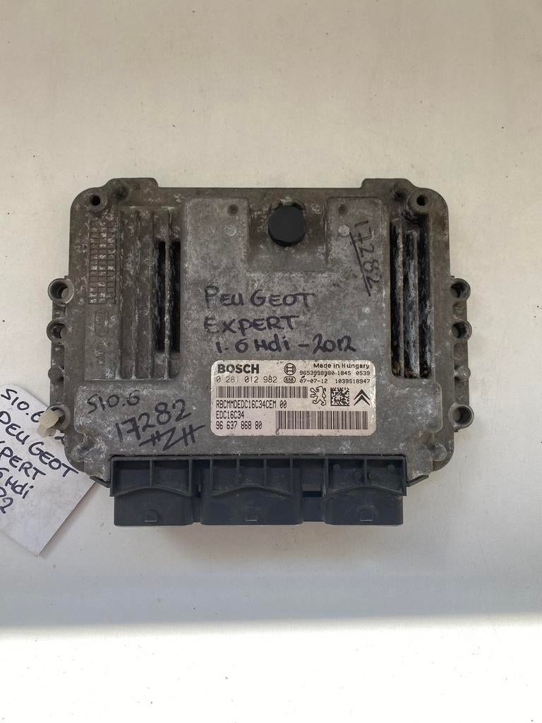 Peugeot Expert / Scudo / Jumpy 1.6HDi 0281012982 Ecu, Auto-onderdelen, Ophalen of Verzenden, Gebruikt, Citroën