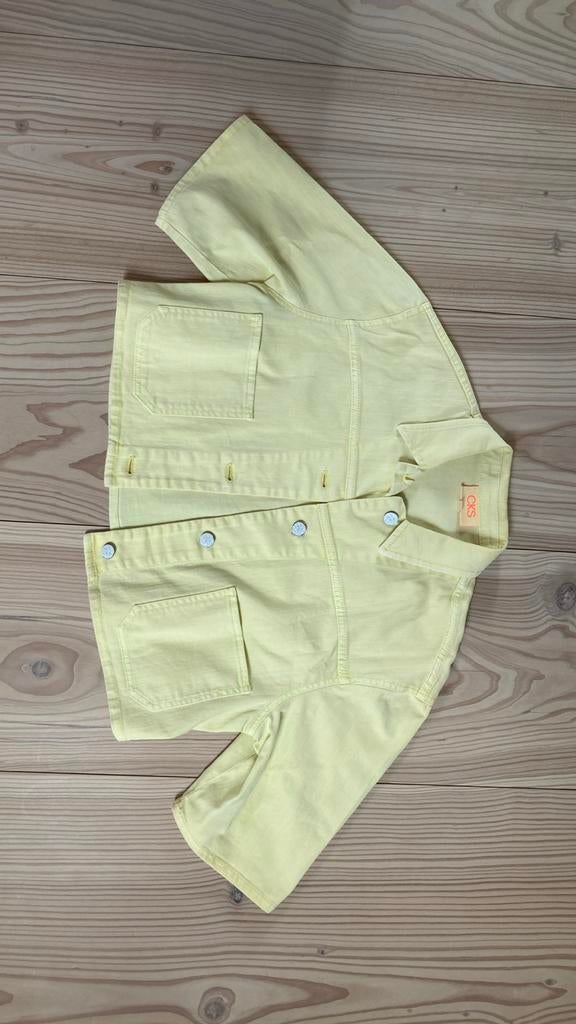 CKS gele jas jeans meisje maat xs 12 jaar, Ophalen of Verzenden, Zo goed als nieuw, Meisje, Jas