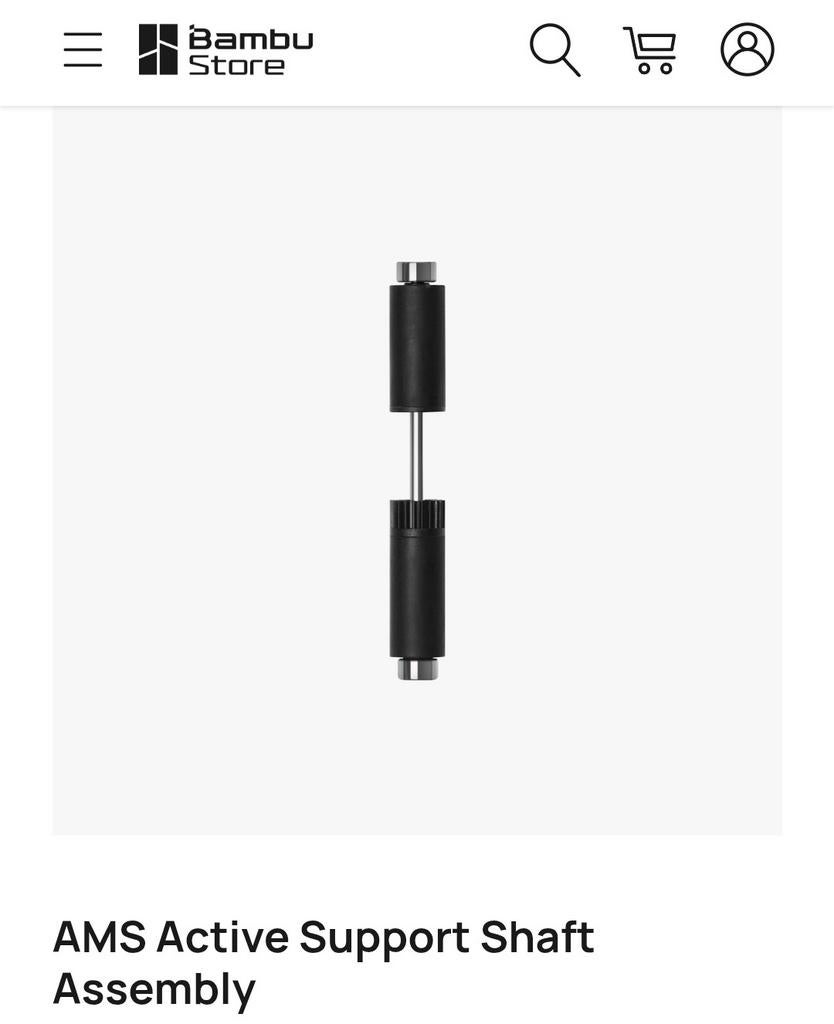 Bambu Lab AMS Active Support Shaft Assembly As (AMS1), Ophalen of Verzenden