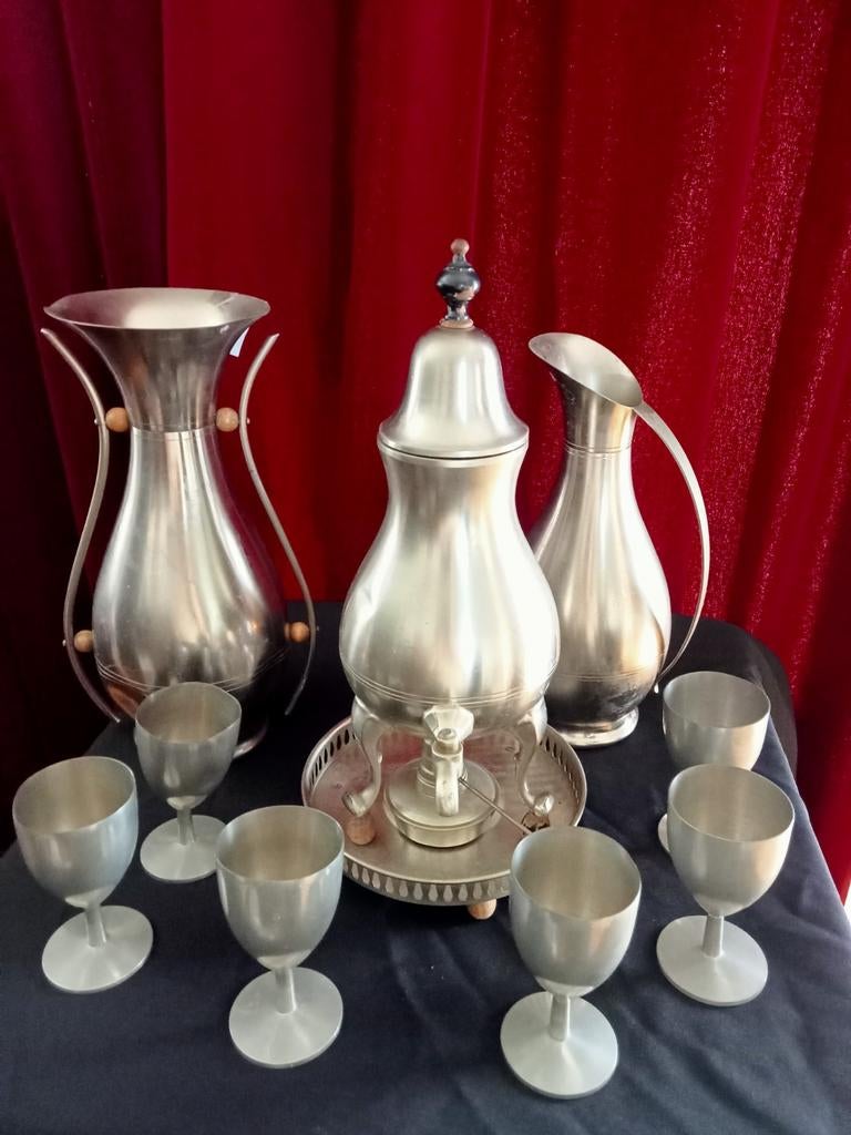 Te koop sfeervolle antieke decoratie spullen, Antiek en Kunst, Antiek | Tin, Ophalen of Verzenden