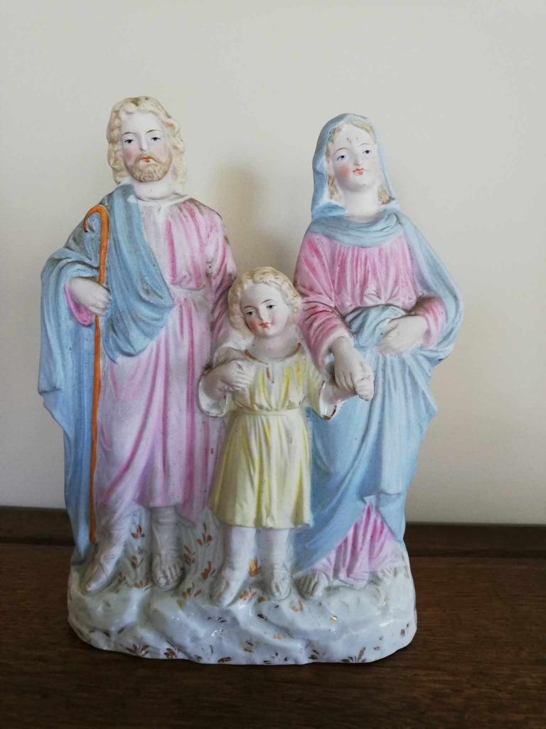 Sainte Famille en porcelaine biscuit, Enlèvement ou Envoi