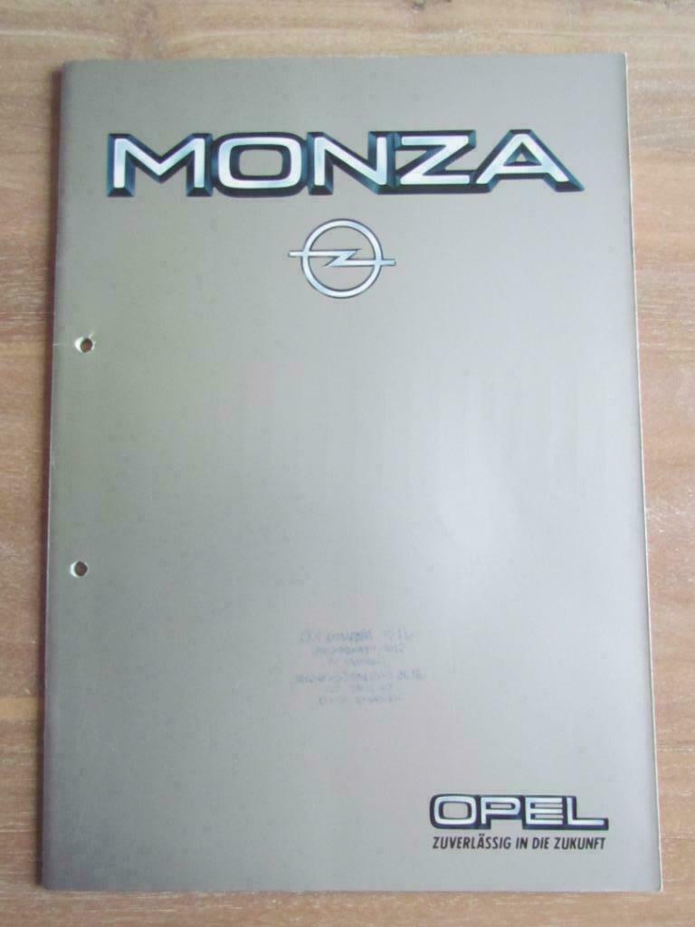 Folder Opel Monza, Boeken, Auto's | Folders en Tijdschriften, Ophalen of Verzenden, Zo goed als nieuw, Opel