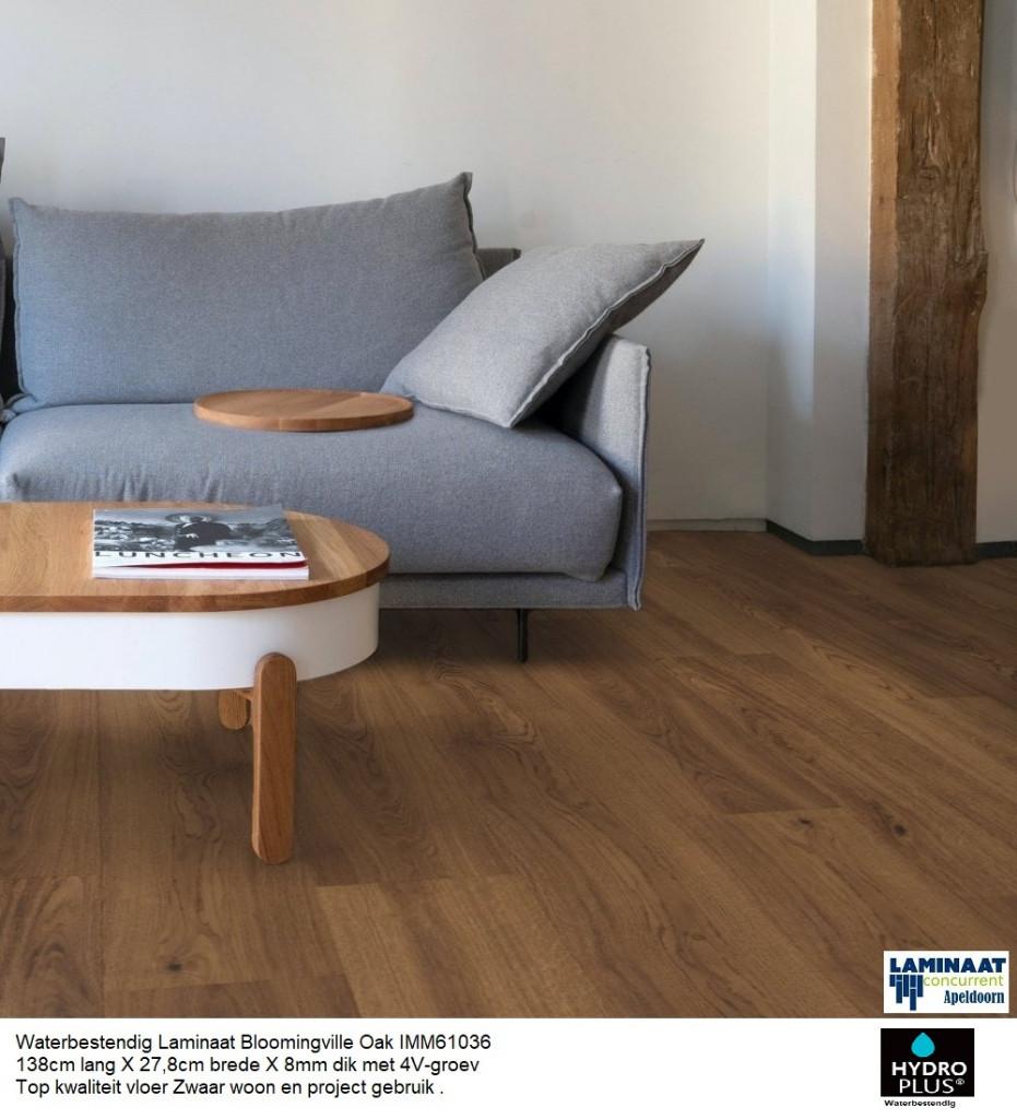 Waterbestendig laminaat Blooming ville 27,8cm brede plank, Bruin, 75 m² of meer, Nieuw, Ophalen of Verzenden