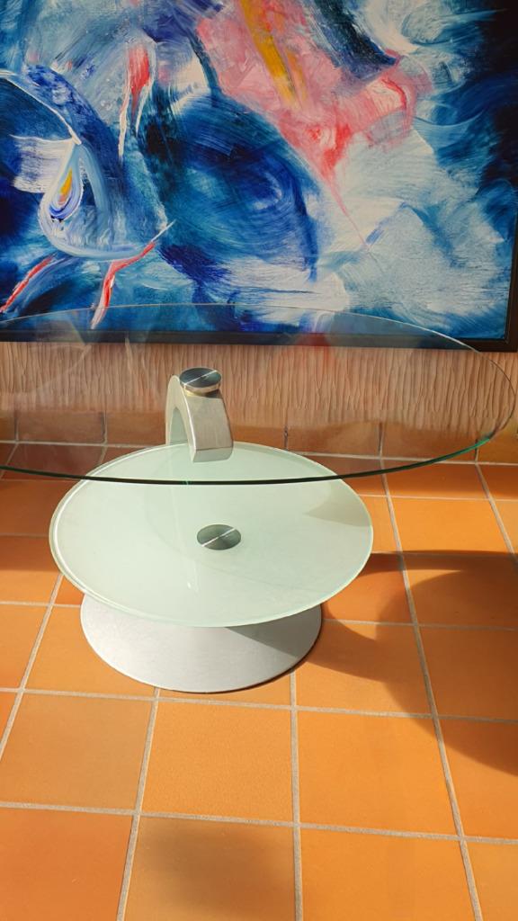 Salon tafel glas modern hedendaags salontafel saloon, Ophalen, 100 tot 150 cm, 50 tot 75 cm, 50 tot 100 cm