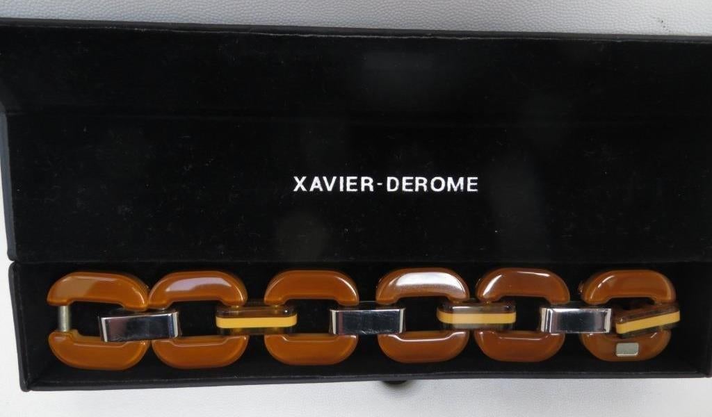 bracelet Xavier Derome brun, Enlèvement ou Envoi, Utilisé, Brun, Autres matériaux