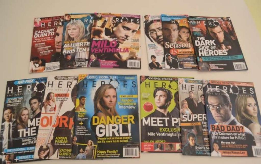 Heroes: The official magazine (volledige serie), Boeken, Tijdschriften en Kranten, Ophalen of Verzenden, Gelezen, Muziek, Film of Tv
