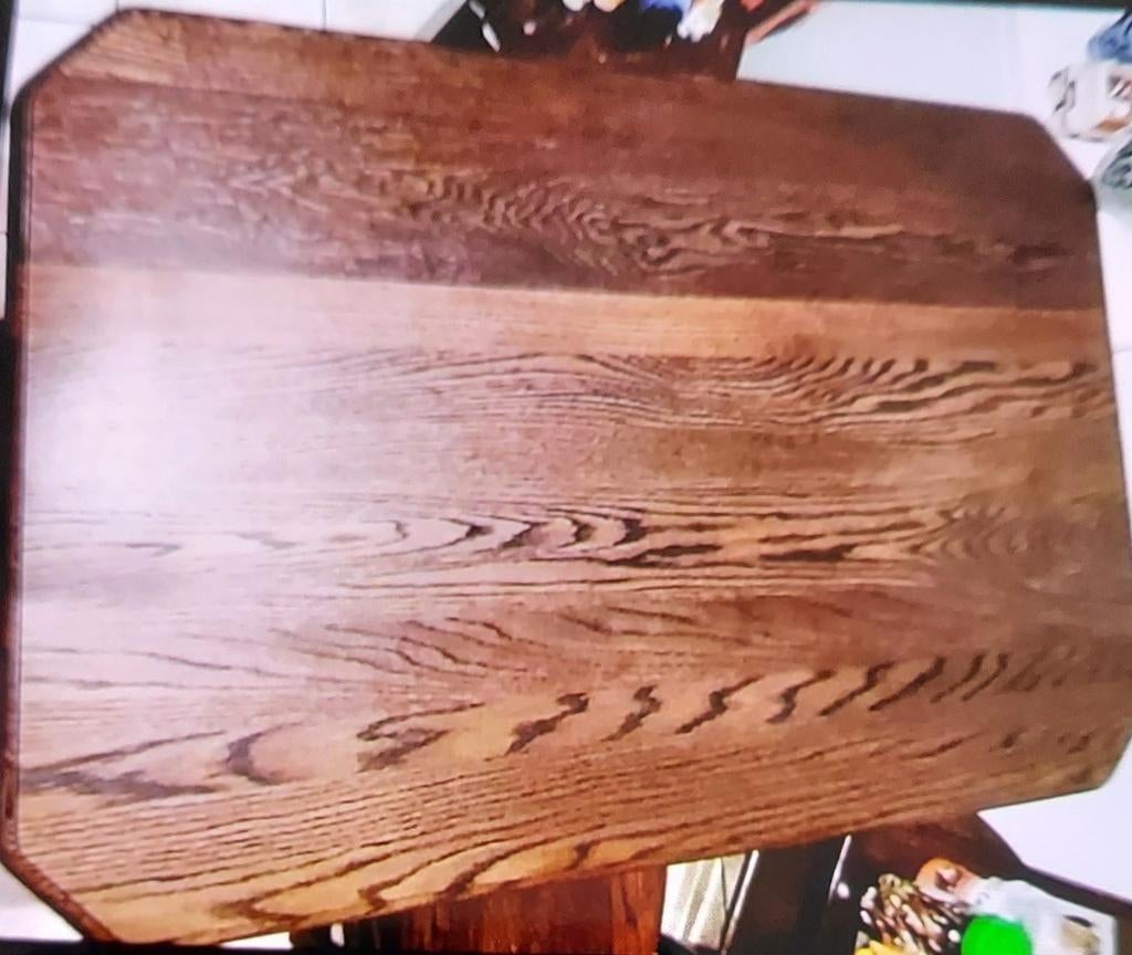 Table en chêne massif très lourde impeccable 1.38 sur 88cm, Enlèvement ou Envoi, Chêne
