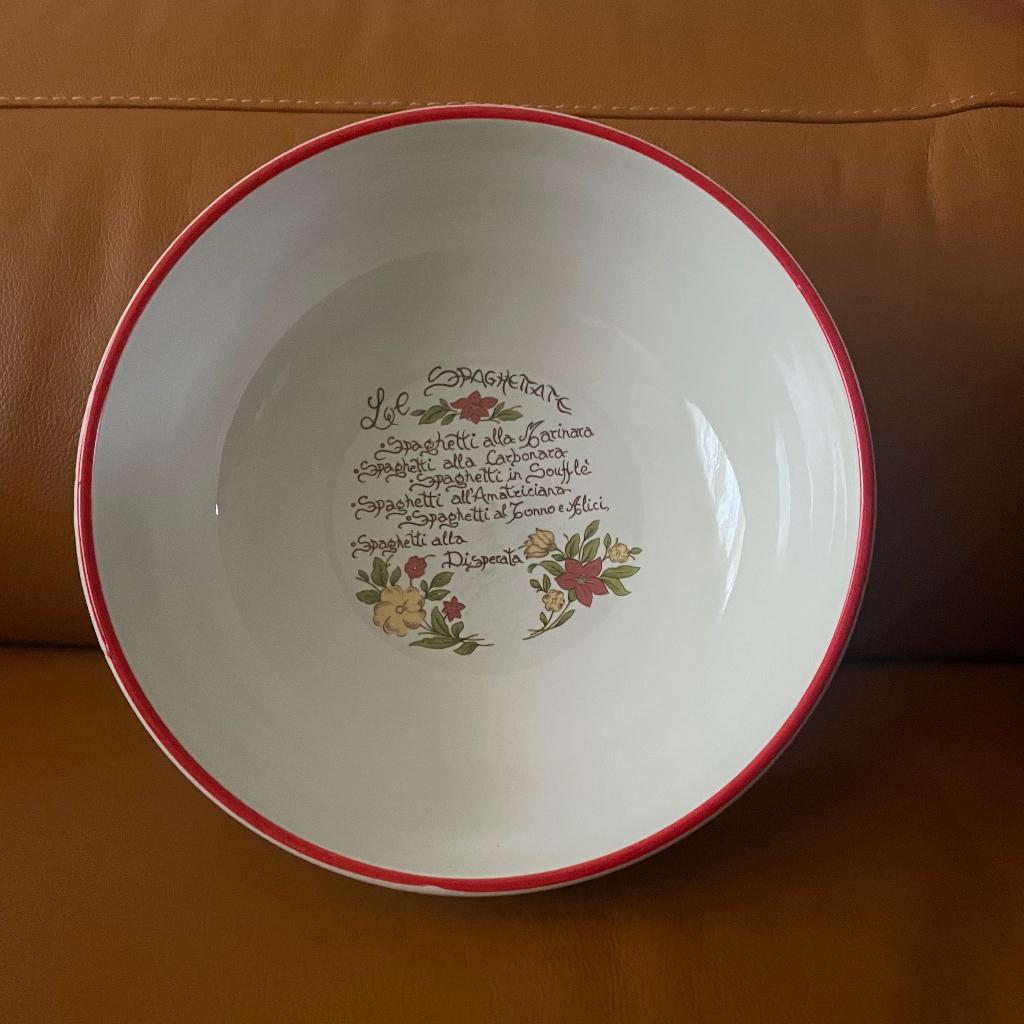 Grand plat à spaghetti, Maison & Meubles, Enlèvement ou Envoi, Comme neuf, Céramique, Récipient(s)
