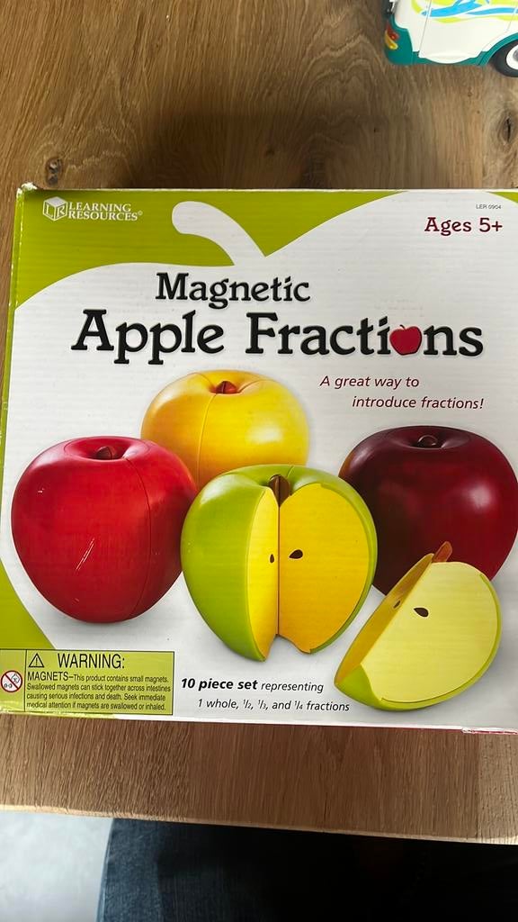 Magnetic apple fractions, Kinderen en Baby's, Speelgoed | Educatief en Creatief, Ophalen, Zo goed als nieuw