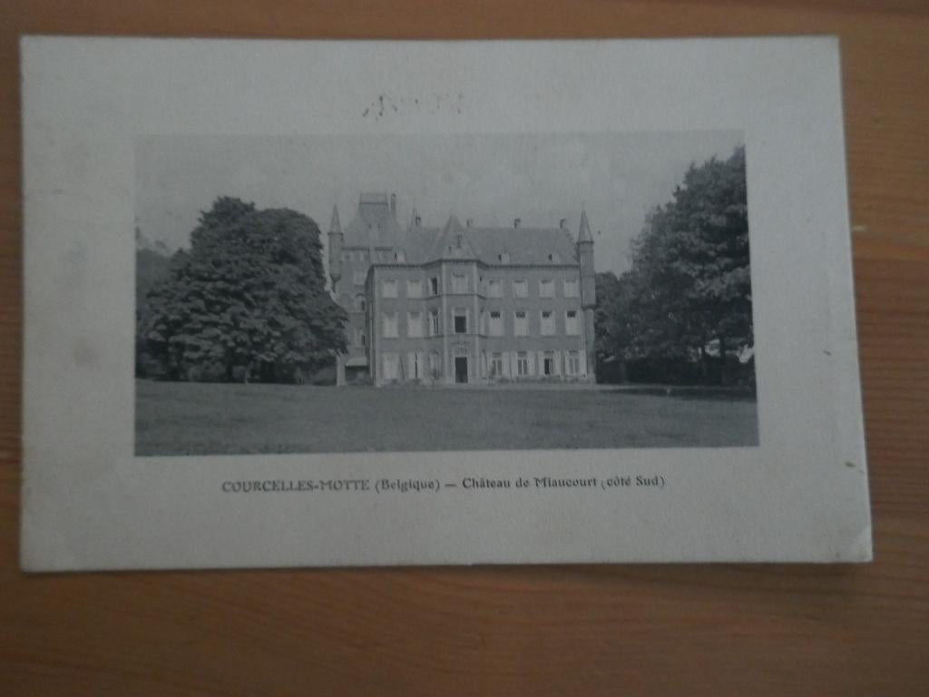 Courcelles-Hotte Château de Miaucourt, Envoi, Affranchie, Hainaut