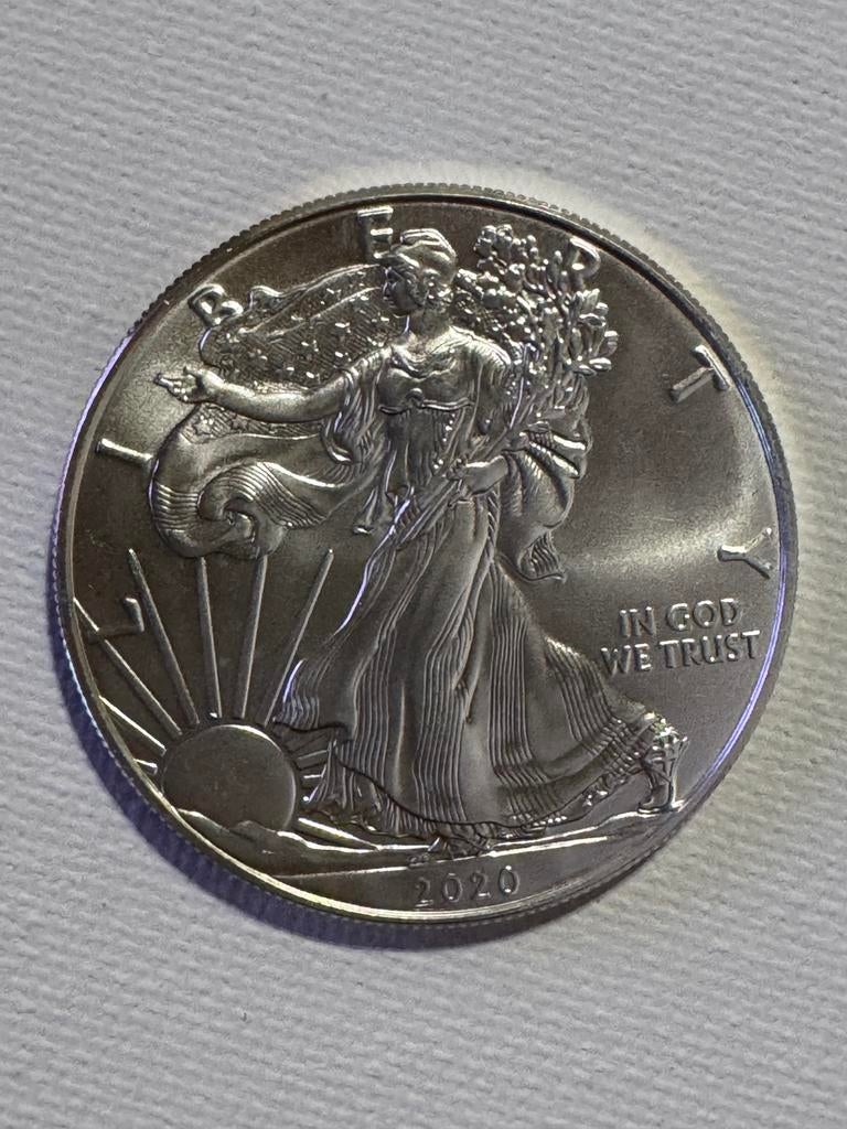 1 Dollar "American Silver Eagle" Bullion Coin, Postzegels en Munten, Ophalen