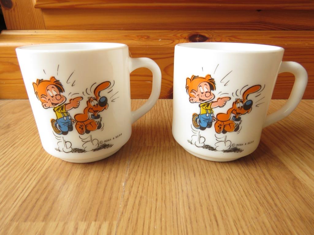 2 mug tasses Boule et Bill en arcopal, Maison & Meubles, Cuisine | Vaisselle, Enlèvement ou Envoi, Comme neuf, Tasse(s) et/ou soucoupe(s)