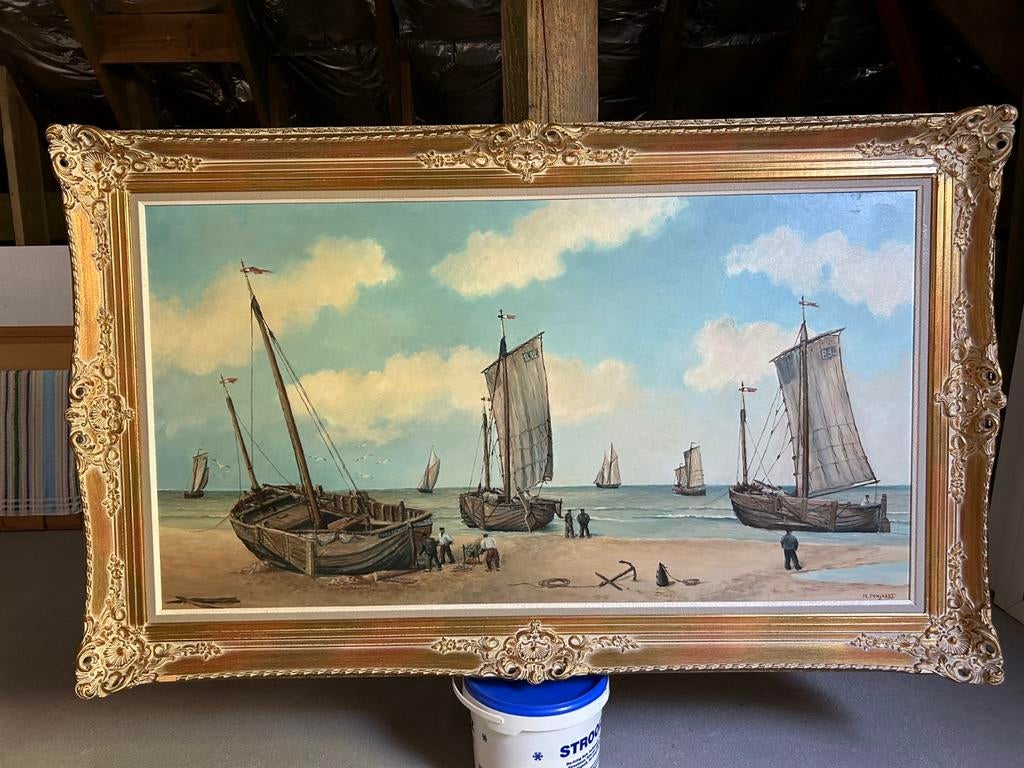 Blankenberge Schute schilderij van Marcel Ponjaert uit Blank, Ophalen