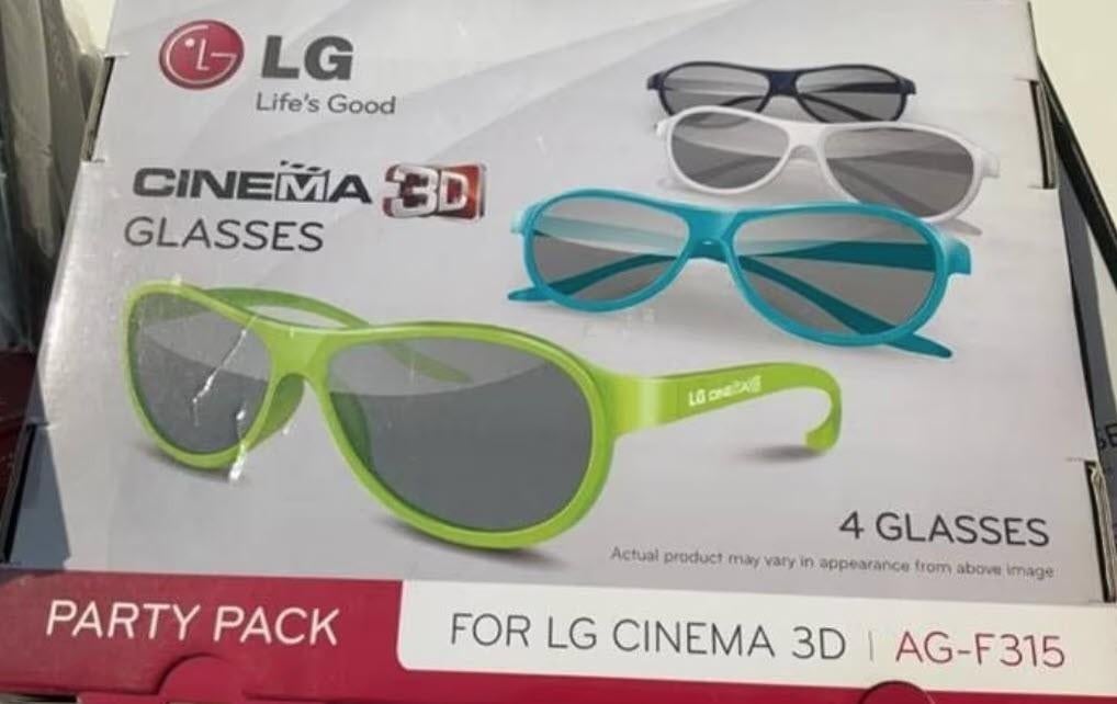 6x 3D brillen in doos met 4 stuks merk LG AG-F315, Ophalen of Verzenden, Nieuw