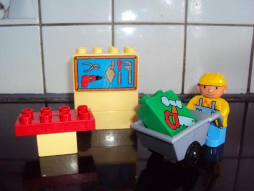 Duplo, leuk speelsetje "Bobs Werkplaats" met Bob de bouwer, Ophalen of Verzenden, Duplo
